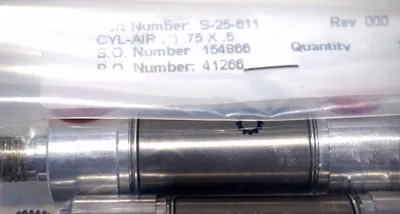 2 NEW RIMA ENTERPRISES S-25-611 AIR CYLINDER REV.000 S25611