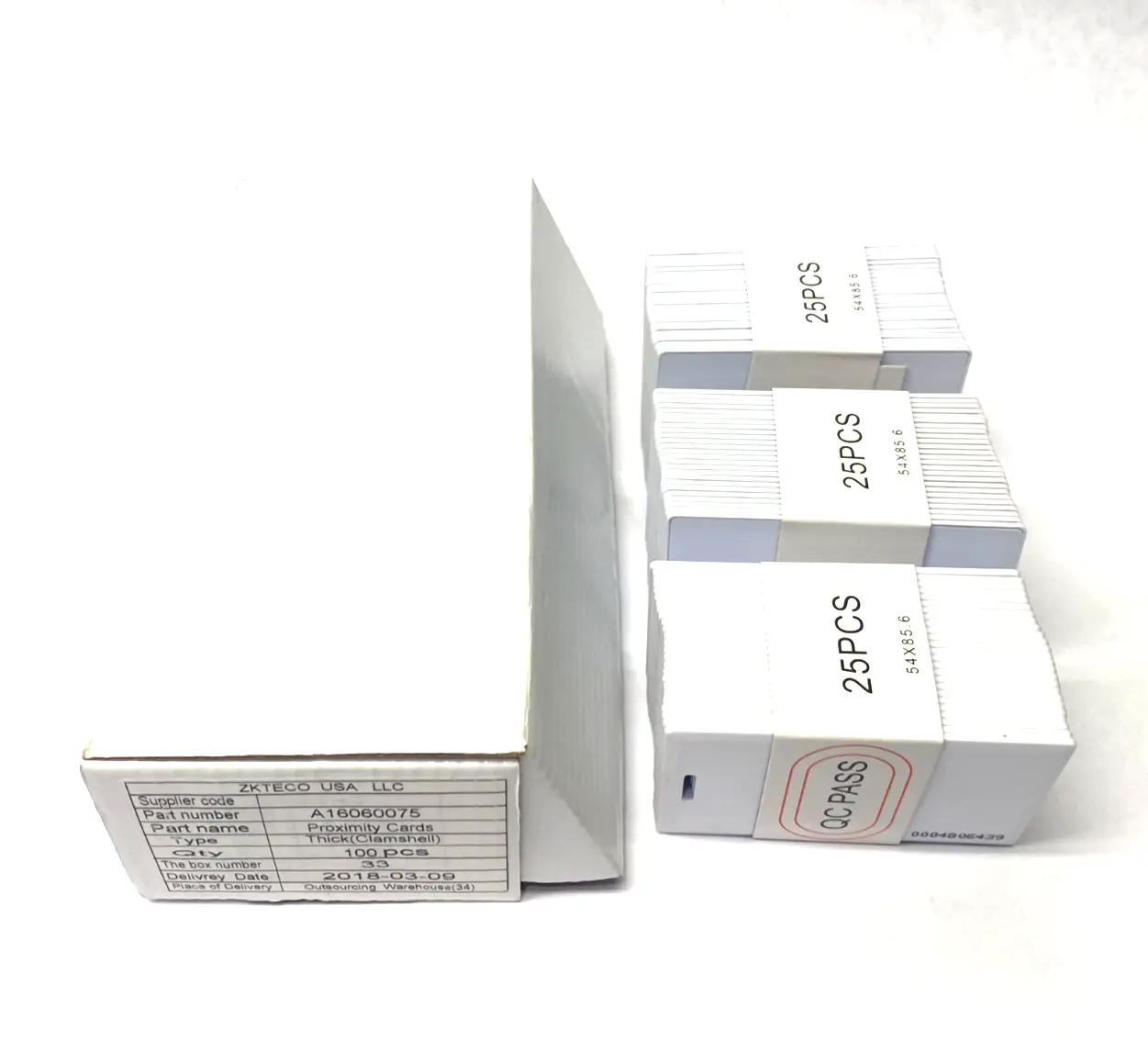 New | in-Stock ZKTECO 125KHZ PROXIMITY CARDS, THICK, CLAMSHELL Proximity Sensors | Maverick Industrial Sales #1105916