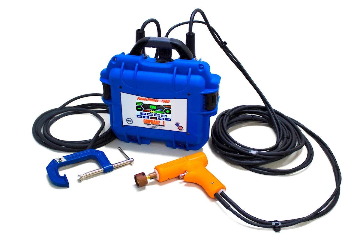 PowerPinner® 7300 – Field Duty – Portable CD Hand Welder