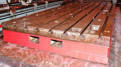 T-Slotted Floor Plate 78 x 169.5" Cast Iron