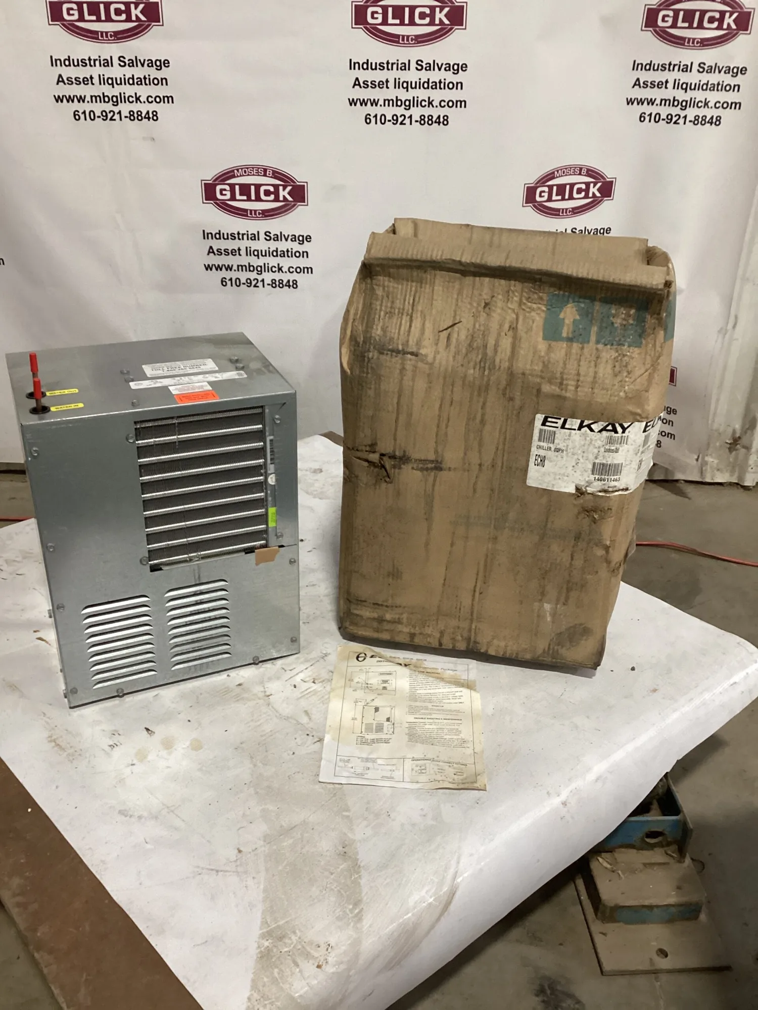 ELKAY ECH8 1M Air Cooled Remote Chiller for Water Fountain 115V 1PH -NIB