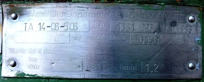 (2) Westfalia TA 14-06-506 solid bowl clarifiers, 316SS.