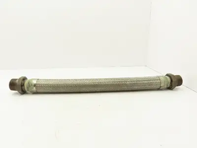 Hydra Stainless Steel Braided Flex Hose 1-1/2" x 27" Long 1-1/2" NPT Male Ends