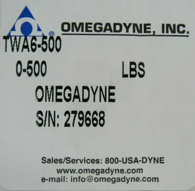 NEW OMEGADYNE TWA6-500 LOAD CELL 0-500LBS TWA6500