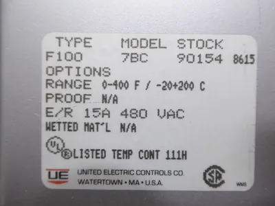 USED UNITED ELECTRIC 7BC