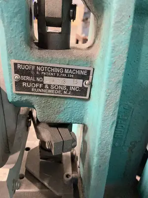 Used RUOFF & SONS _UNKNOWN_ Notching Machines Ohio US | HGR 24 #1266736