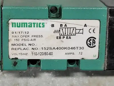 USED NUMATICS 152SA400K046T30