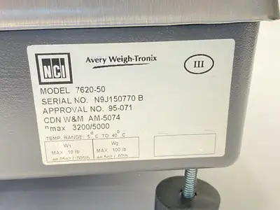 Used Weigh-Tronix NCI Digital Scale With Power Supply 100lbs Max Food Scales Michigan US | Maverick Industrial Sales #1397882