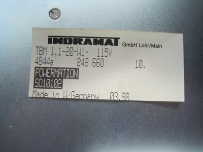 NEW INDRAMAT TBM1.1-20-W1/115 SERVO DRIVE BLEEDER INDRAMAT TBM 1.1-20-W1-115