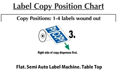 Semi-Auto Flat Label Machine Table Top #34340