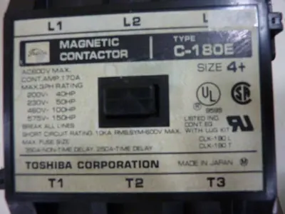 Used TOSHIBA C-180E PLC Contactors Michigan US | Ideal Machinery #1250180