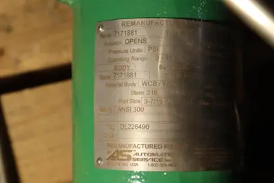 Fisher Control Valve Size 40 With 667 Pneumatic Actuator