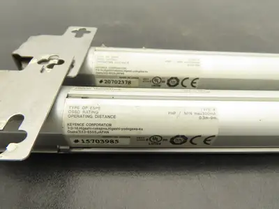 Keyence SL-C20H-R|SL-C20H-T Light Curtain Transmitter Receiver Set 380mm 24VDC