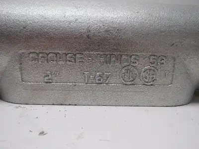 Cooper Crouse-Hinds T67 2" Form 7 Conduit Outlet, 3 Hubs Crouse Hinds Lot of 2