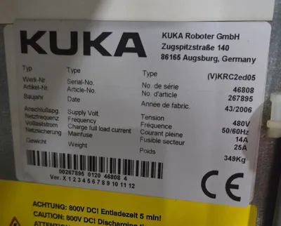 USED KUKA KR 210-2 2000