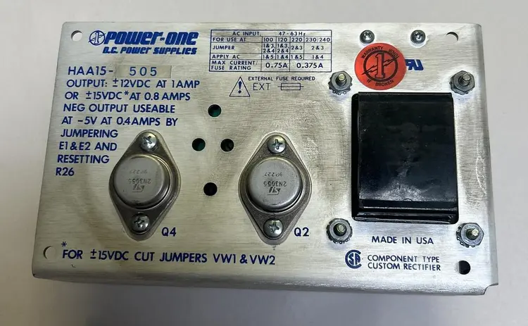 Used POWER-ONE HAA15-505 Miscellaneous Equipment (Electrical & Power) Ohio US | Surplus Asset Holdings #1238095