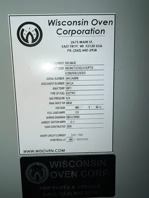 2020 WISCONSIN OVEN EBO-88-8E Ovens | Levy Recovery Group (4)