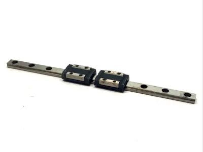USED THK 2X LINEAR GUIDE BLOCK W/ 190MM RAIL