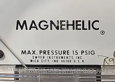 Dwyer Magnehelic 2006 Pressure Gauge 15 psig Loc5E16