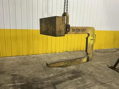 10 TON X 60" CALDWELL MODEL #82RC-10-60 COIL LIFT C HOOK: YOBRO #25227