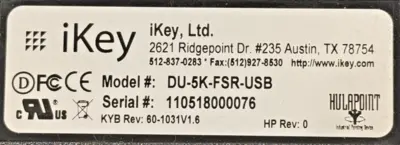 NEW IKEY DU-5K-FSR-USB