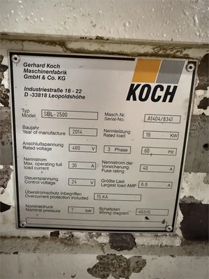 Used 2014 KOCH SBL-2500 Throughfeed boring and boring/dowel-inserting machines Oregon US | MachineryMax #1763069
