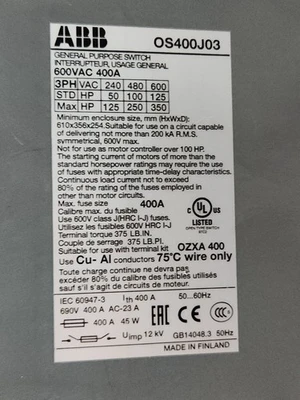 USED ABB OS400J03