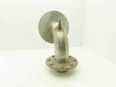 4"x 90° Stainless Flanged Pipe Elbow Vacuum Blower Intake