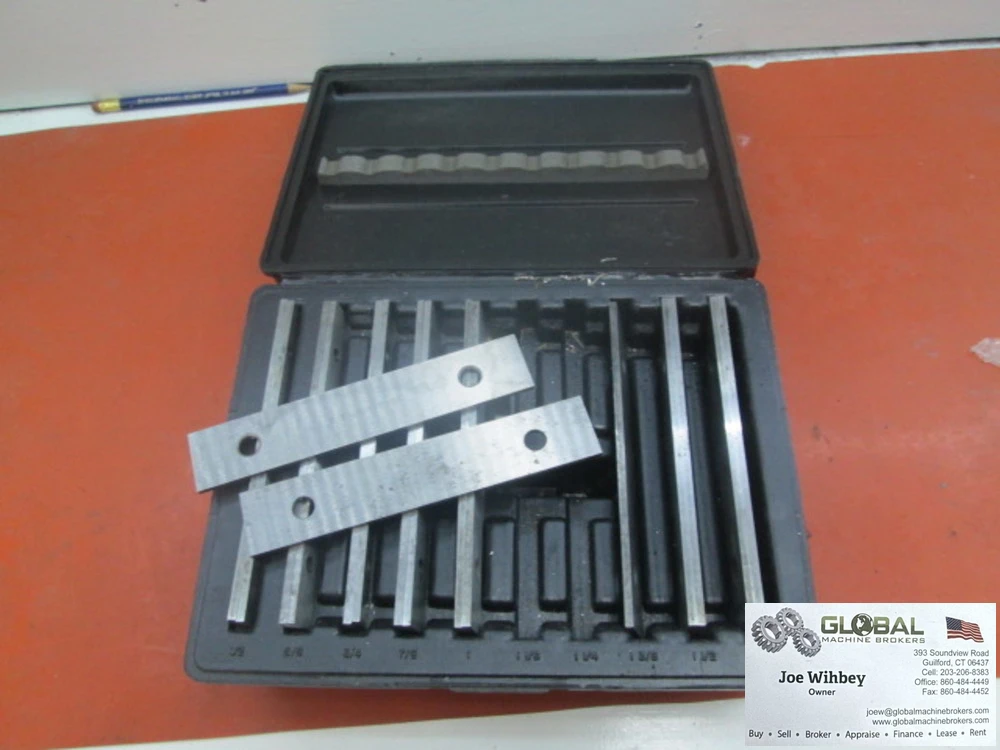 Changda 1/8" Parallel Set 9 Pairs PAR21040E Steel In Case, 1 Missing Pair