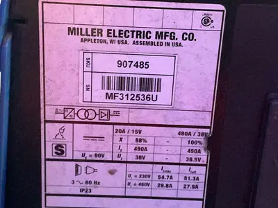Used MILLER INVISION 450 MPA Welding Machinery (Other) Ohio US | HGR 24 #1411961