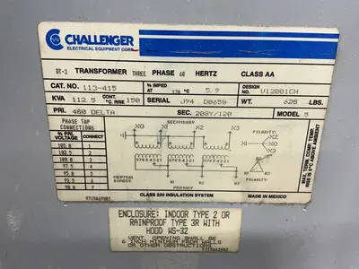 Used CHALLENGER 113415 Distribution Transformers Ohio US | HGR 24 #1406223