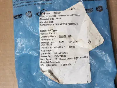 USED METSO 7001530410