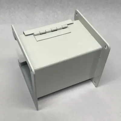 USED HOFFMAN NVENT HINGED COVER WIREWAY SECTION PAINTED WHITE