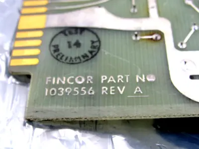 USED FINCOR 1039555-G1 LINEAR ACCEL BOARD 1039556 1039555G1