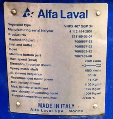 Alfa-Laval and APV food processing plant.