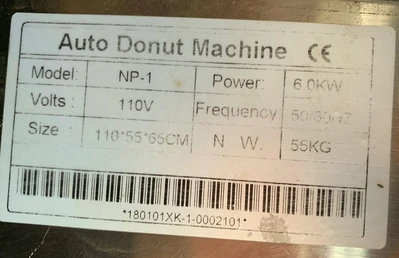 72-0170 Hanchen NP-1 Automatic Donut Machine