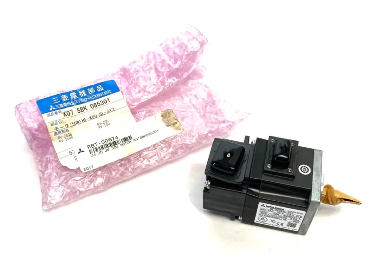 Used MITSUBISHI BRUSHLESS ROTARY SERVO MOTOR 50W 3000RPM Servo Motors Michigan US | Maverick Industrial Sales #1090251