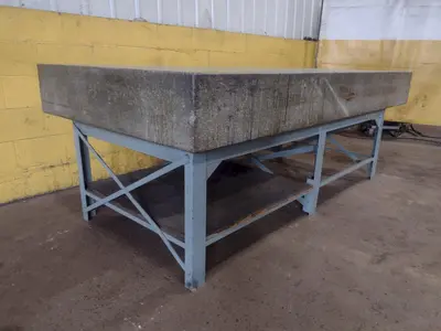 8' X 4' X 10" CHALLENGE PRECISION LAYOUT INSPECTION GRANITE TABLE: STOCK #23813