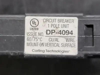 Used CARLING TECHNOLOGIES CA1-X0-25-118-A11-MG Switchgears British Columbia CA | Lenmark #241453
