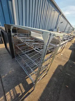 Used Falcon Restaurant Supply Used 41" 4 Tier Commercial Can Rack - SS336 Restaurant Equipment (Miscellaneous) Illinois US | Falcon Restaurant Supply #1375139