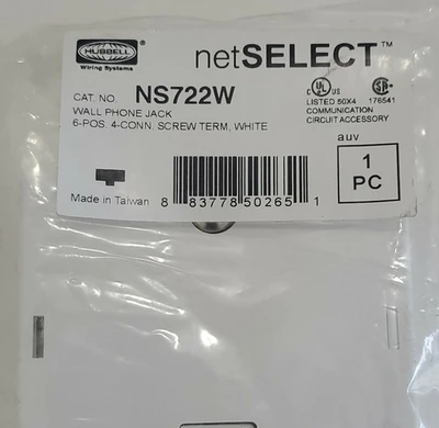 NEW Hubbell NS722W