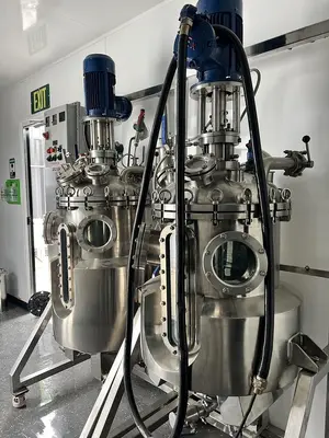 (2) 100 L Crystallization Reactor with Agitators and Controller