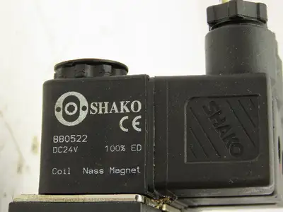 Shako PU322-02-S PU520-02D Pneumatic Solenoid Valve 3-Station Manifold 24VDC