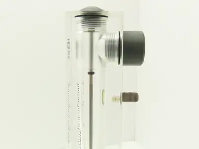 King Instrument 75302117C05 Flow Meter 14" Long 3/4" NPT Adjustable Clear F Port