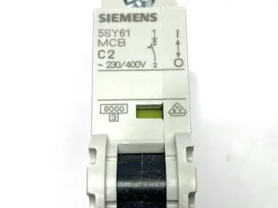 New | in-Stock Siemens Miniature Circuit Breaker 1-Pole 230/400V 2A Circuit Breakers Michigan US | Maverick Industrial Sales #1398644