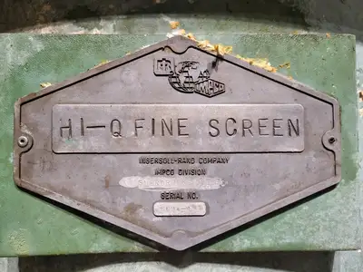 Hi-Q Fine Pressure Screen w/ 200 hp Motor