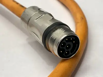 USED BOSCH REXROTH SERVO ENCODER POWER CABLE 3M LENGTH RKL4805/003.0