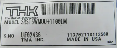 NEW THK SRS15WMUU+1100LM LINEAR GUIDE SRS15WMUU1100LM