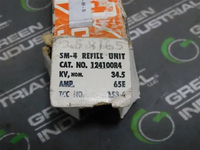 S&C 124100-R4 SM-4 Fuse Refill Unit 34.5kV Nom. 65E Amp New