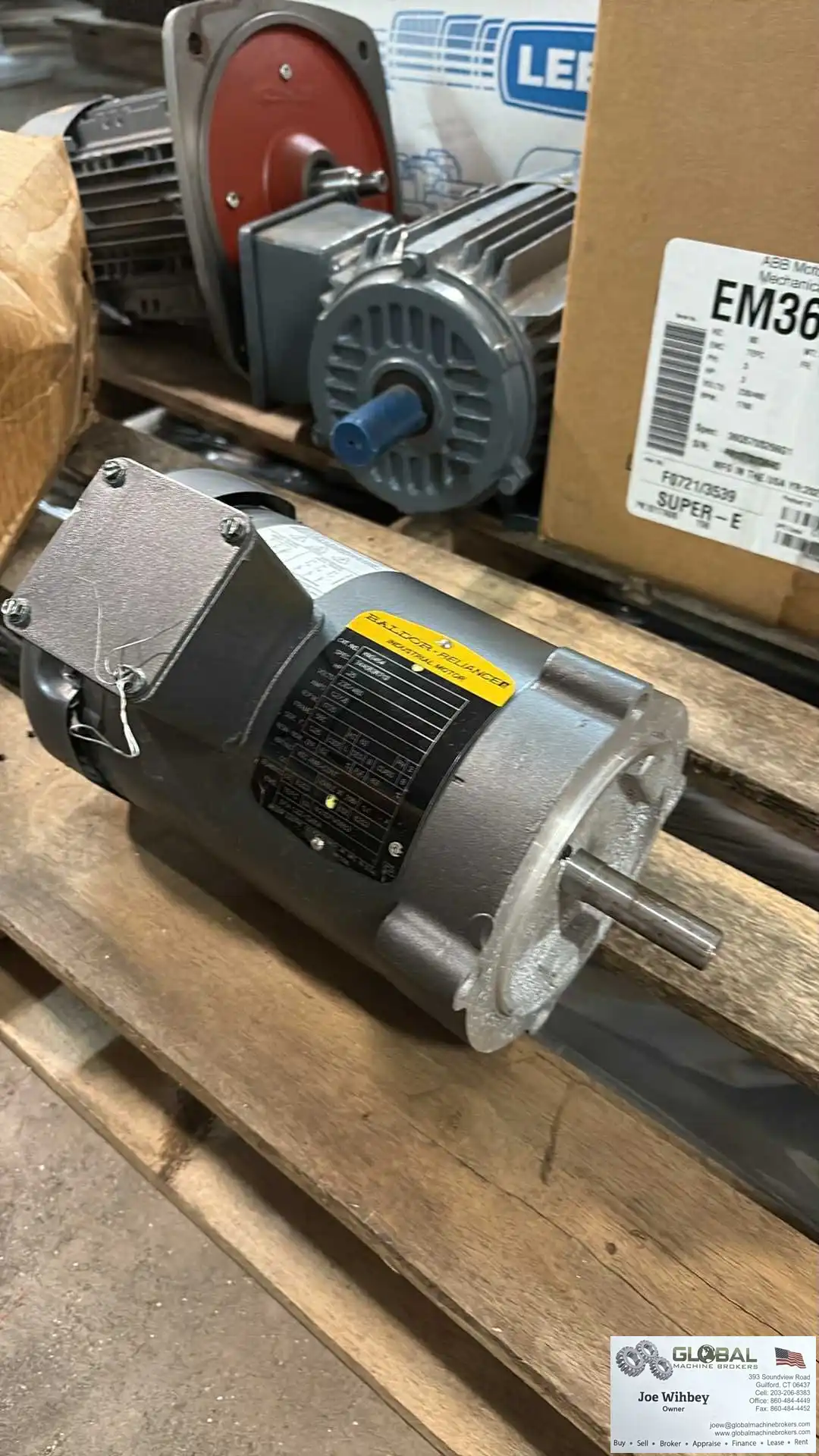 Baldor KM3454 General Purpose 1/4HP AC Motor TEFC 3 Phase